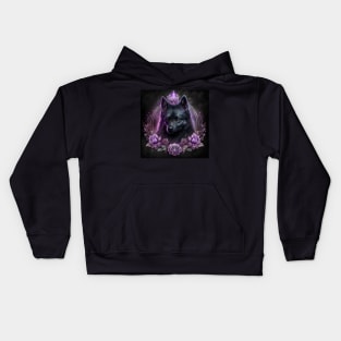 Shimmering Queen Schipperke Kids Hoodie